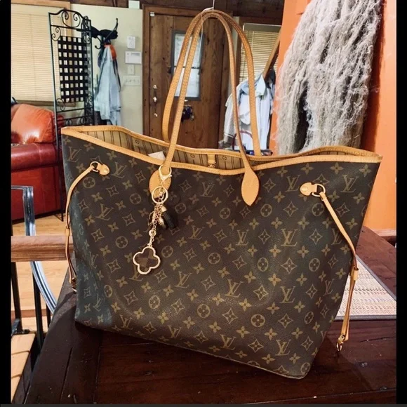 ‼️SOLD on ♏️‼️LV NEVERFULL MM GORG EUC/DUST BAG - Picture 2 of 13
